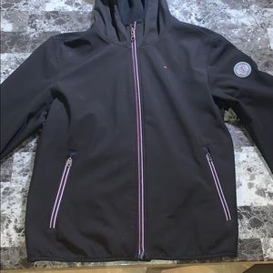 Black Tommy Hilfiger Rain Coat